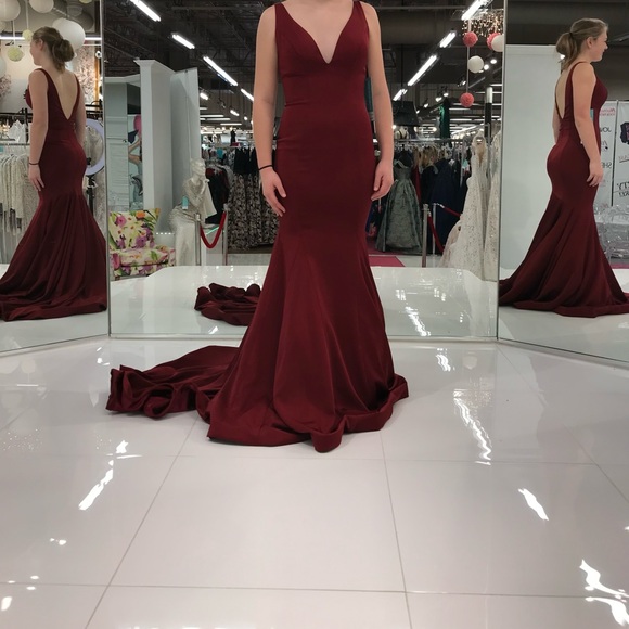 Jovani Deep Red Prom Dress